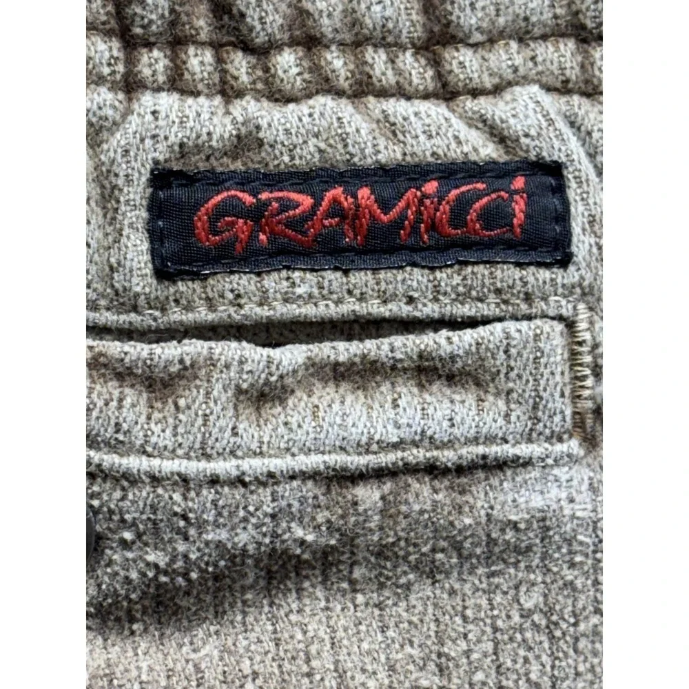 Gramicci USA Men's Medium Corduroy Ribbed Pants Straight Leg Vintage VTG Belted